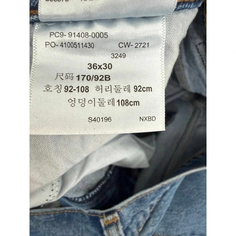 Signature by Levi Strauss Mens Relaxed Fit Jeans Blue Medium Wash 36x30